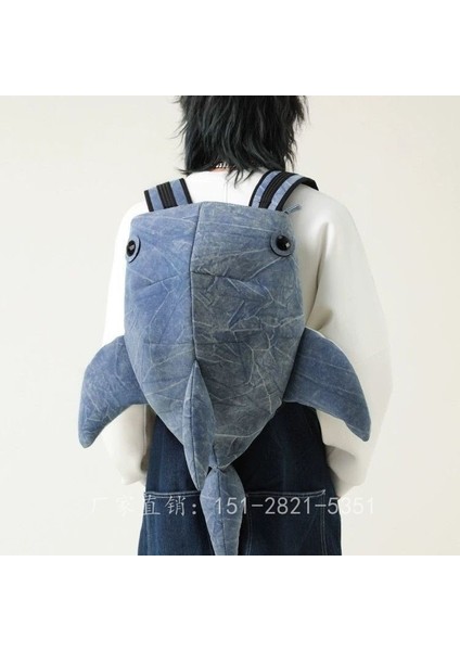 Zoo Shark Sırt Çantası Balina Erkek ve Kadın Okul Çantası Sırt Çantası Amerikan Çok Yönlü (Yurt Dışından)