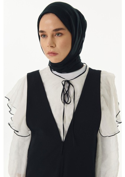 Valery Dama Desen Bej Yün Ipek Şal