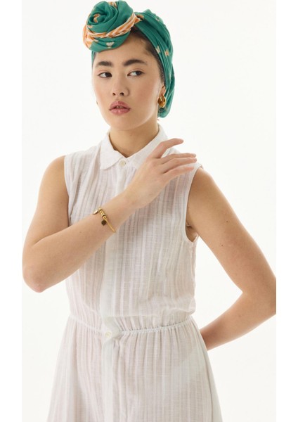 Holly Fiyonk Desen Yeşil Pamuklu Şal fiyatları