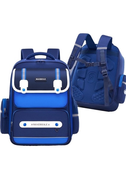 Yeni Ilkokul Öğrencisi Okul Çantası Çocuk Okul Çantası Oxford Kumaş Açık Yağmur Geçirmez Büyük Kapasiteli Basit ve Sevimli Sırt Çantası (Yurt Dışından)