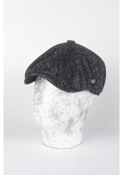 Kışlık 8 Parca Balık Sırtı Italyan Kalıp Yünlü Peaky Blinders Model Erkek Kasket Şapka