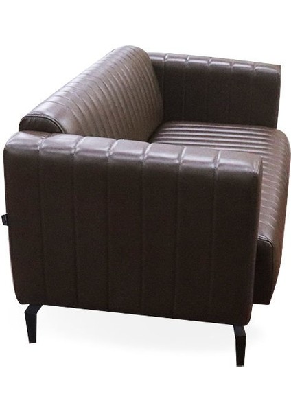 Harry Kahverengi Deri Ikili Bekleme Koltuğu modelleri