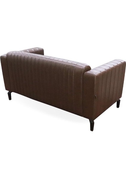 Harry Kahverengi Deri Ikili Bekleme Koltuğu fırsatları