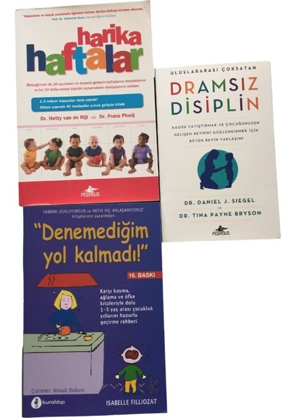 Harıka Haftalar+Dramsız Dısıplın+Denemedıgım Yol Kalmadı 3 Set