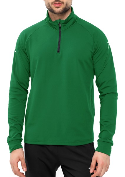 Erkek Yarım Fermuarlı Eşofman Altus Yeşil