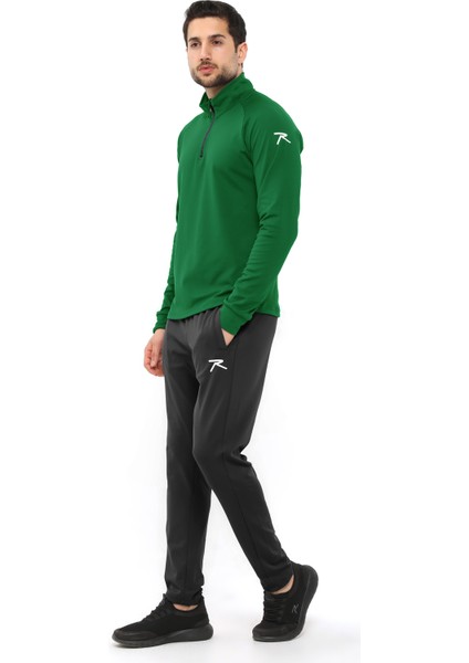 Erkek Yarım Fermuarlı Eşofman Altus Yeşil fiyatları