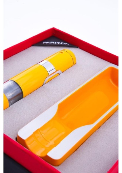 Tek Torch Çakmak/küllük Ikili Puro Seti - Sarı fiyatları