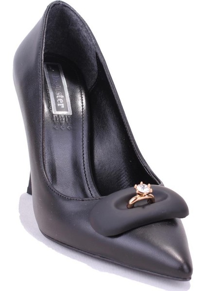 DZA07-1170600 Siyah Stiletto Topuklu Kadın Ayakkabı