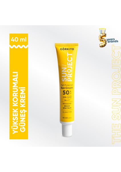 The Sun Project Yüksek Korumalı Güneş Kremi High Protection Sun Cream 50+ SPF PA++++ 40 ml