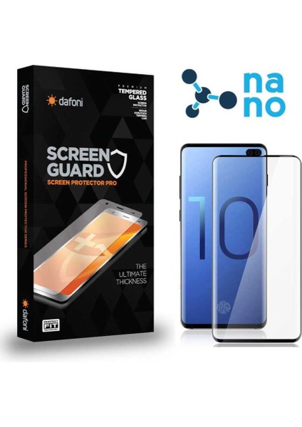 Samsung Galaxy S10 Plus Curve Nano Premium Siyah Ekran Koruyucu