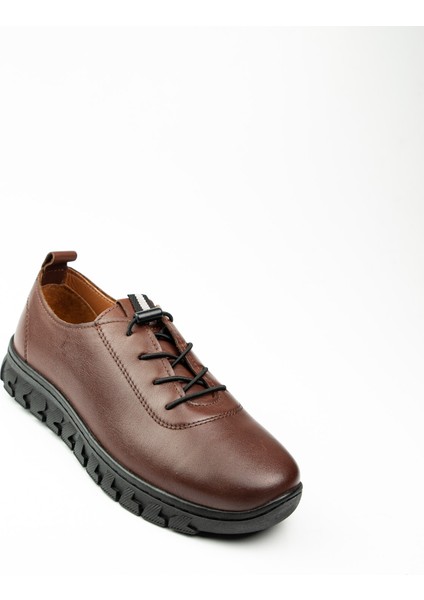 9050 Taba Deri Kadın Günlük Ayakkabı