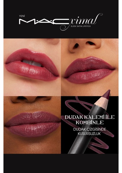 Macximal Sleek Satin Lipstick Ikonik Saten Bitişli Ruj-paramount 3.5gm