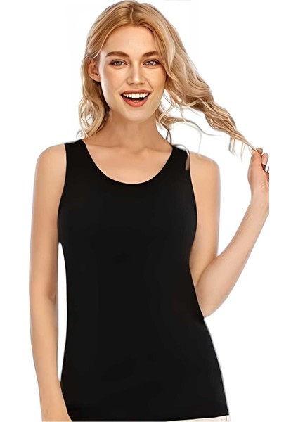 Kadın Kalın Askılı Pamuklu Atlet 3'lü Set modelleri