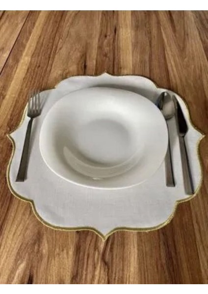 Gold Nakışlı Amerikan Servis Supla