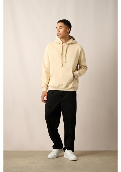 R-5841 Kapüşon Nakış Detaylı Üç Iplik Şardonlu Sweatshirt fiyatları