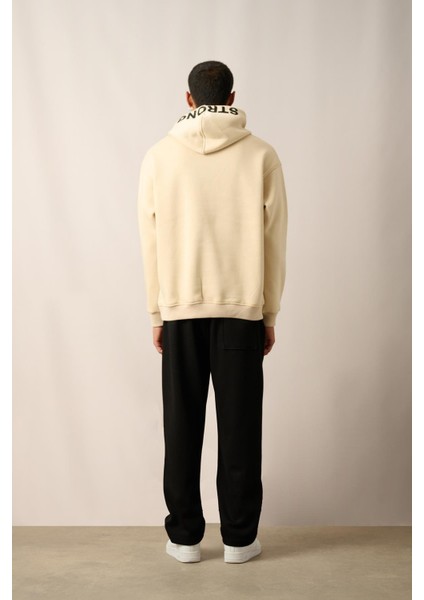 R-5841 Kapüşon Nakış Detaylı Üç Iplik Şardonlu Sweatshirt indirimleri