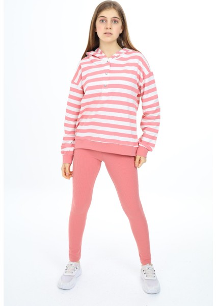 Kız Çocuk Üçlü Taytlı Takım