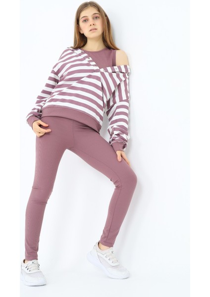 Kız Çocuk Üçlü Taytlı Takım modelleri