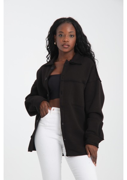 R-5750 Ceket Yaka Pis Dikişli Üç Iplik Şardonlu Sweatshirt indirimleri