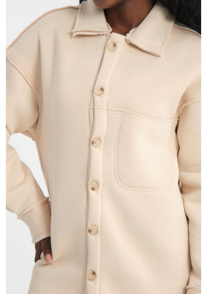 R-5750 Ceket Yaka Pis Dikişli Üç Iplik Şardonlu Sweatshirt modelleri