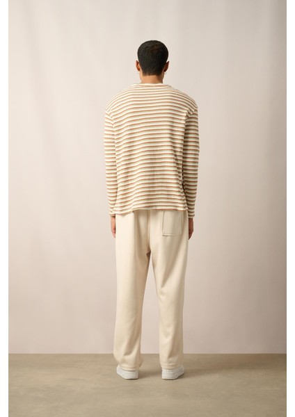 R-5838 Bisiklet Yaka Uzun Kol Örme Sweatshirt indirimleri