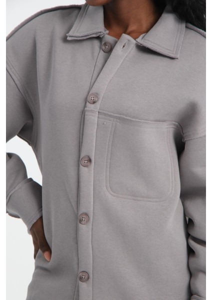 R-5750 Ceket Yaka Pis Dikişli Üç Iplik Şardonlu Sweatshirt modelleri