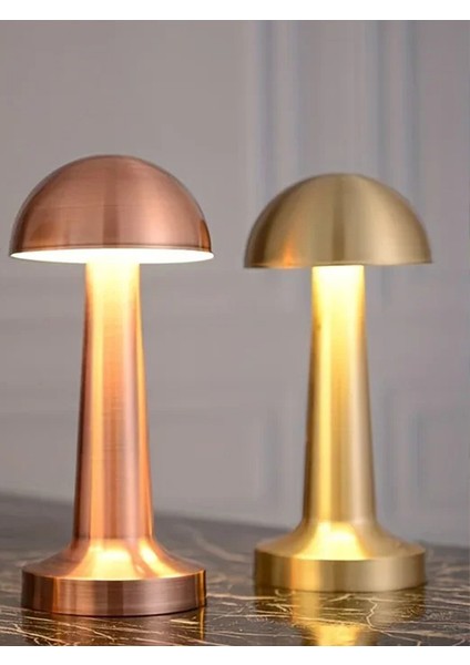 HL-5414 Lotus Şarjlı Dekoratif Dokunmatik Masa Lambası 3 Renk Modlu