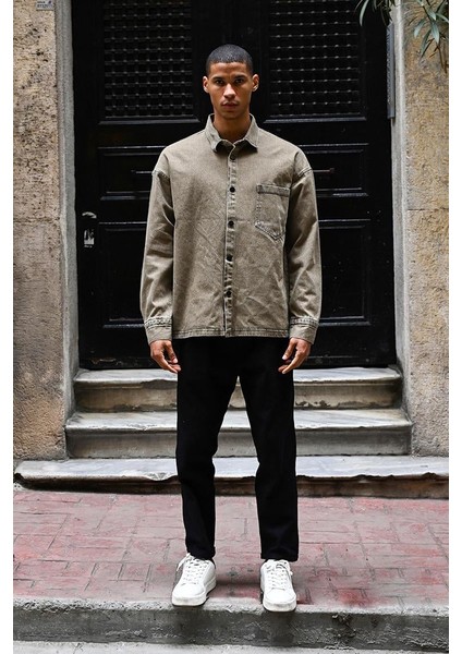 R-6003 Cep Detaylı Kot Ceket fiyatları