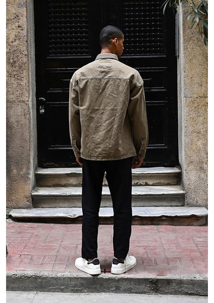 R-6003 Cep Detaylı Kot Ceket indirimleri