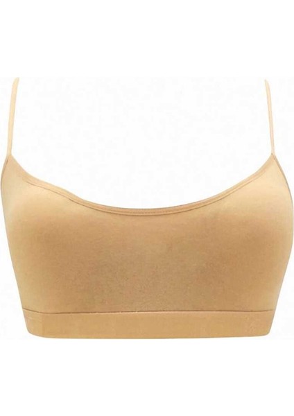 Kız Çocuk 3'lü Pedli Pamuklu Ince Askılı Büstiyer Günlük Alıştırma Sütyeni fırsatları