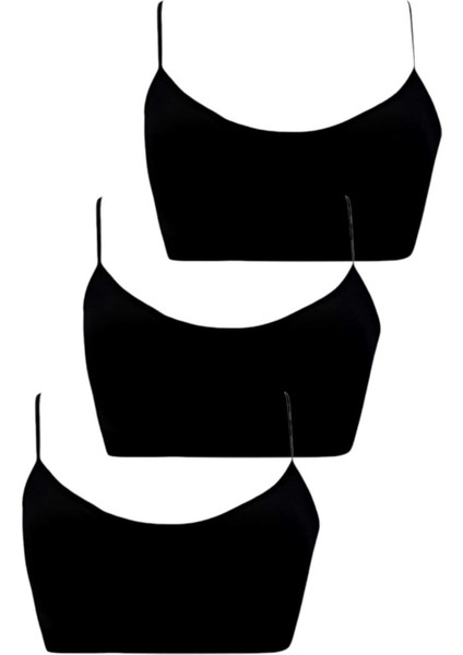 Kız Çocuk 3'lü Pedli Pamuklu Ince Askılı Büstiyer Günlük Alıştırma Sütyeni fiyatları