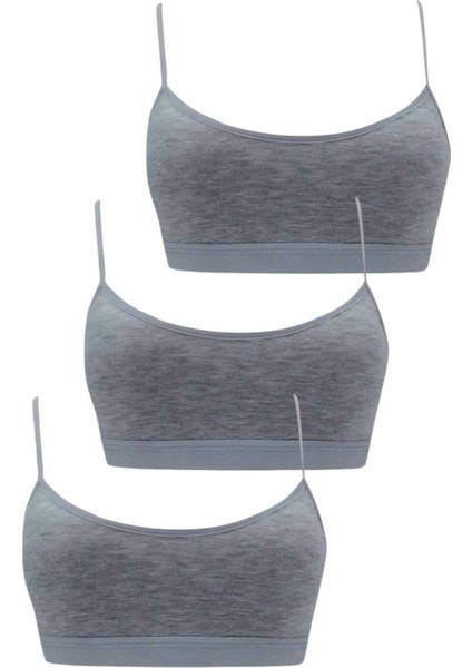 Kız Çocuk 3'lü Pedli Pamuklu Ince Askılı Büstiyer Günlük Alıştırma Sütyeni fiyatları