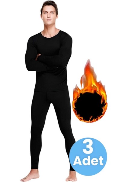 Erkek 3'lü Termal Alt Üst Içlik Takımı