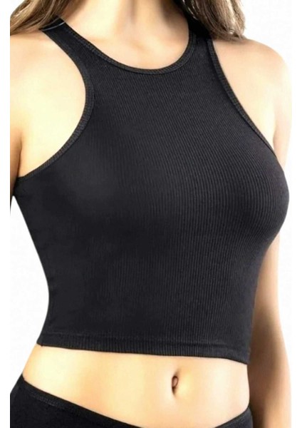 Kadın Geniş Askılı Kaşkorse Crop 3'lü Set fiyatları