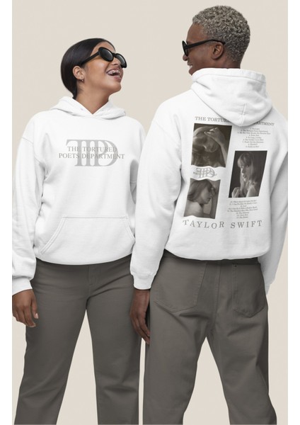 Unisex Ttpd 2024 Albüm Sırt Baskılı Kapüşonlu Sweatshirt, Oversize Taylor Swift Baskılı Hoodie fiyatları