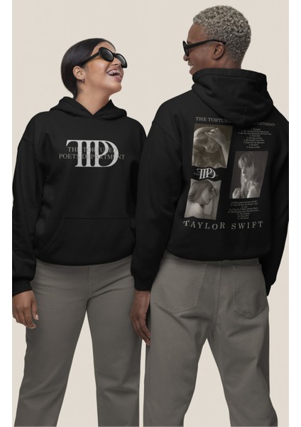Unisex Ttpd 2024 Albüm Sırt Baskılı Kapüşonlu Sweatshirt, Oversize Taylor Swift Baskılı Hoodie fiyatları