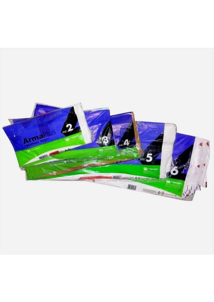 Takviyeli Kalın Baskılı Beyaz Çanta Poşet Torba - 3 No - 33 x 45 Cm. - 50 Adetlik Paket
