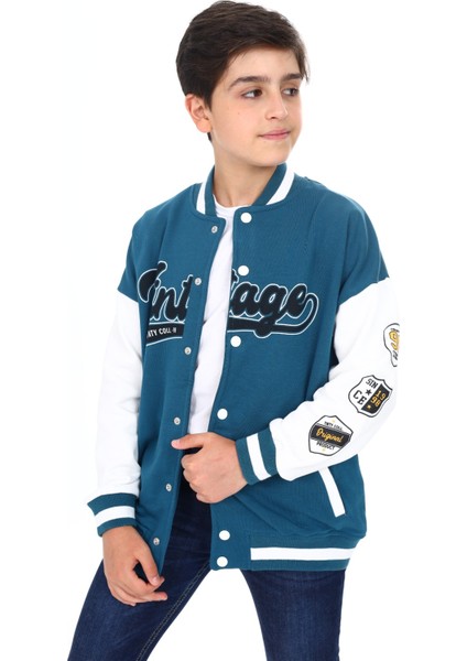 Erkek Çocuk Baskılı Kolej Hırka