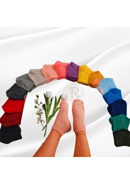Kadın Kışlık Ters Havlu Renkli Çorap 8 Çift Nefes Alabilir Pamuk Elastan Düz Desen fiyatları