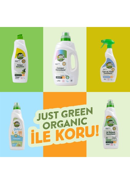 Just Green Organic Yüzel Temizleyici 1000ml