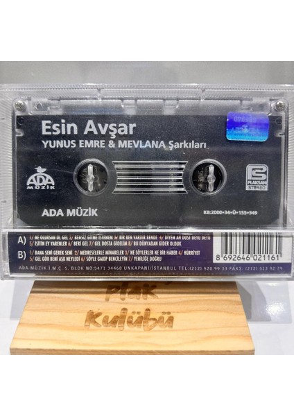 Esin Afşar Yunus Emre & Mevlana Şarkıları Kaset