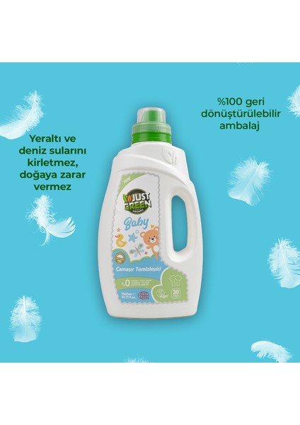 Just Green Organic Baby Çamaşır Temizleyici 30 Yıkama 1,5 Lt