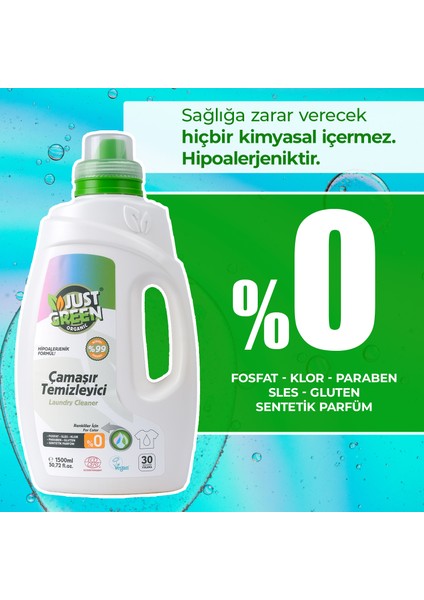 Renkliler İçin Çamaşır Temizleyici 30 Yıkama 1500 ml