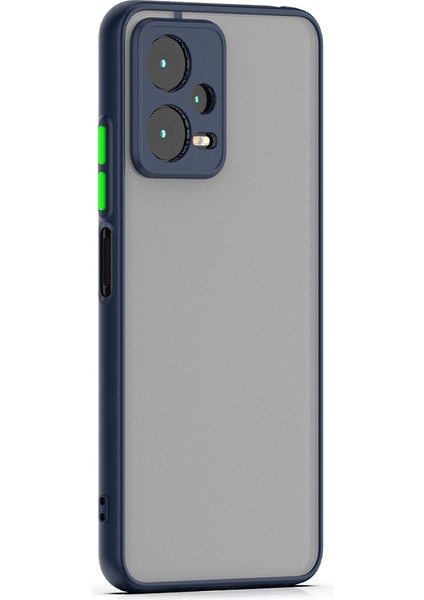 Xiaomi Redmi Note 12 5g Kılıf Hux Arkası Buğulu Sert Mika + Ekran Koruyucu