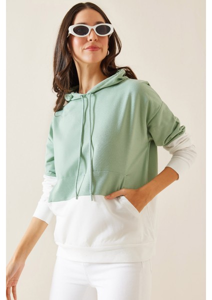 Mint Parçalı Sweatshirt 5KXK8-48999-58