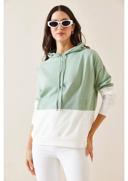 Mint Parçalı Sweatshirt 5KXK8-48999-58