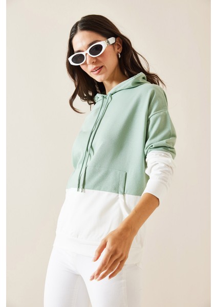 Mint Parçalı Sweatshirt 5KXK8-48999-58