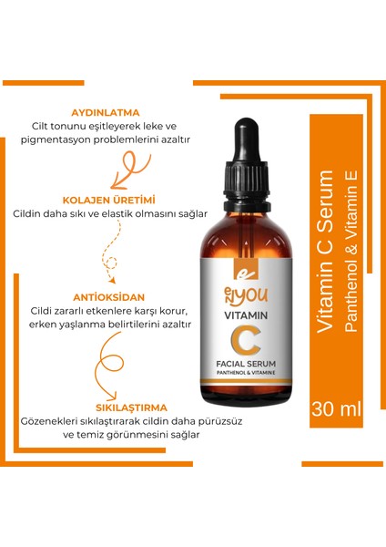 3’lü Set Yüz Serumu Hyaluronik Asit Serum + Vitamin C Serum + Retinol Serum, Facial Serum Skin Care Trio 30 ml fiyatları