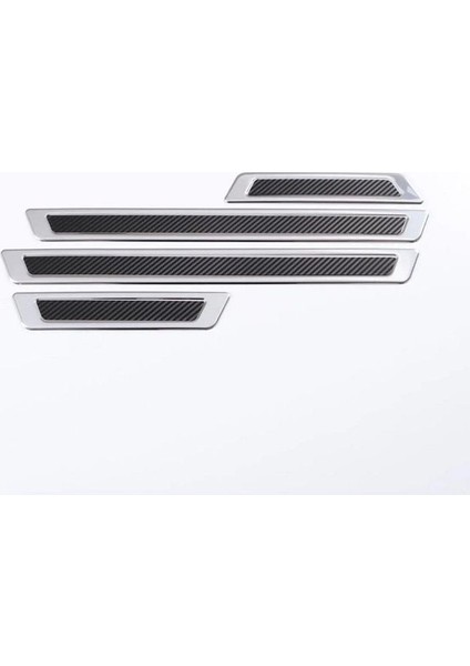 Renault Modus Krom+Karbon Kapı Eşik Koruması 4 Parça 2004-2008 Arası Uyumlu