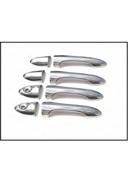 Ford Focus 1 Krom Kapı Kolu 4 Kapı 1998-2005 Paslanmaz Çelik (Çift Delik)